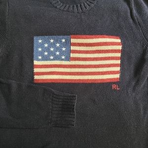 Polo Ralph Lauren  Iconic American Flag Sweater